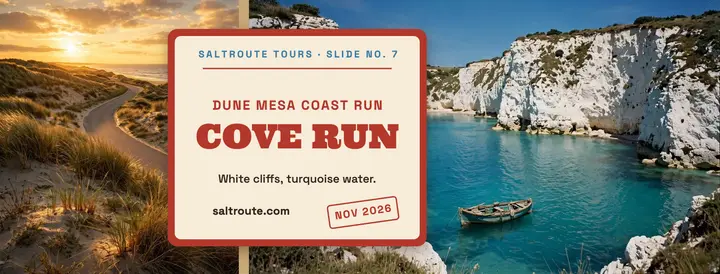 Saltroute coastal cove run cover template