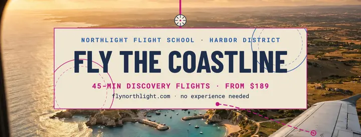 Northlight coastal discovery flight cover template