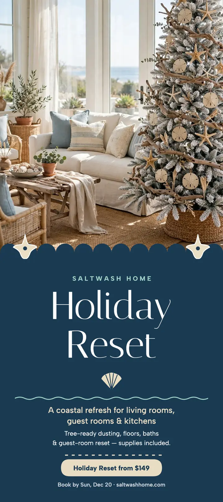 Saltwash Home holiday reset rack card template