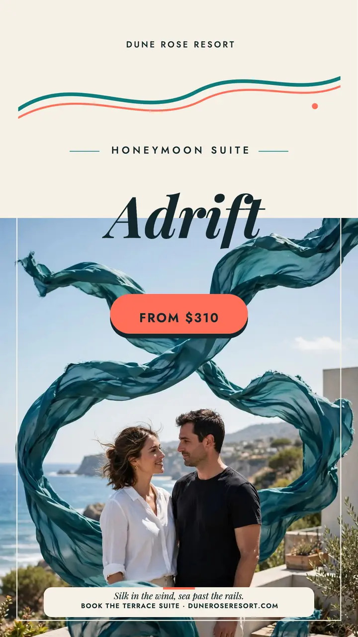 Dune Rose honeymoon suite silk story template