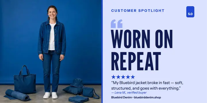 Bluebird Denim jacket review post template