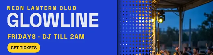 Glowline Fridays DJ night billboard template