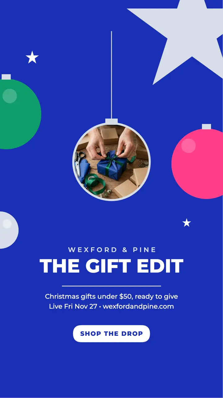 Wexford and Pine gift edit story template