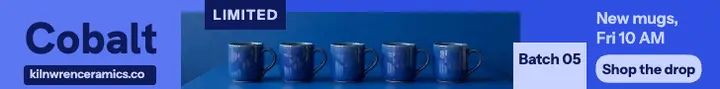 Kilnwren Ceramics cobalt mug drop leaderboard template