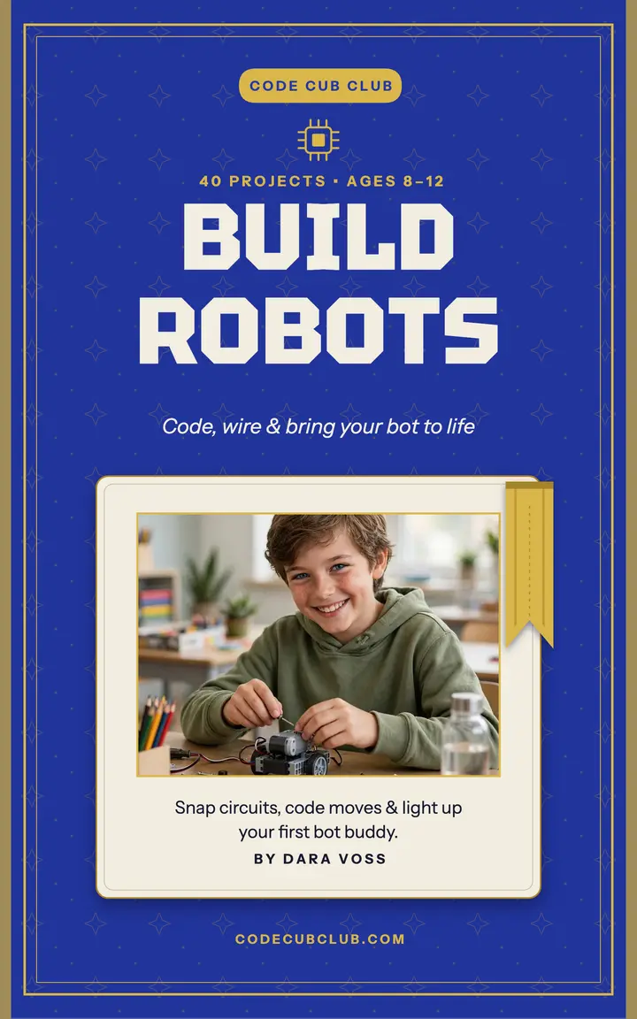 Code Cub Club coding ebook cover template