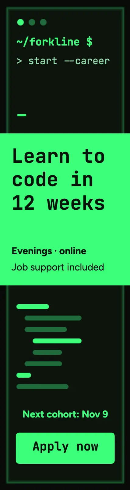 Coding bootcamp ad template