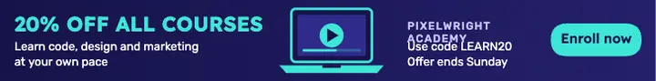 Online course 20% off template