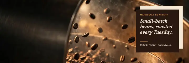 Coffee roaster header template