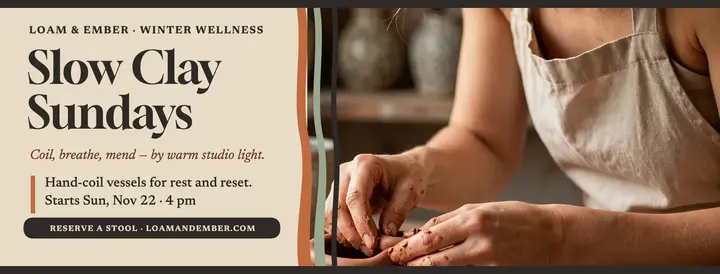 Slow Clay Sundays wellness cover template