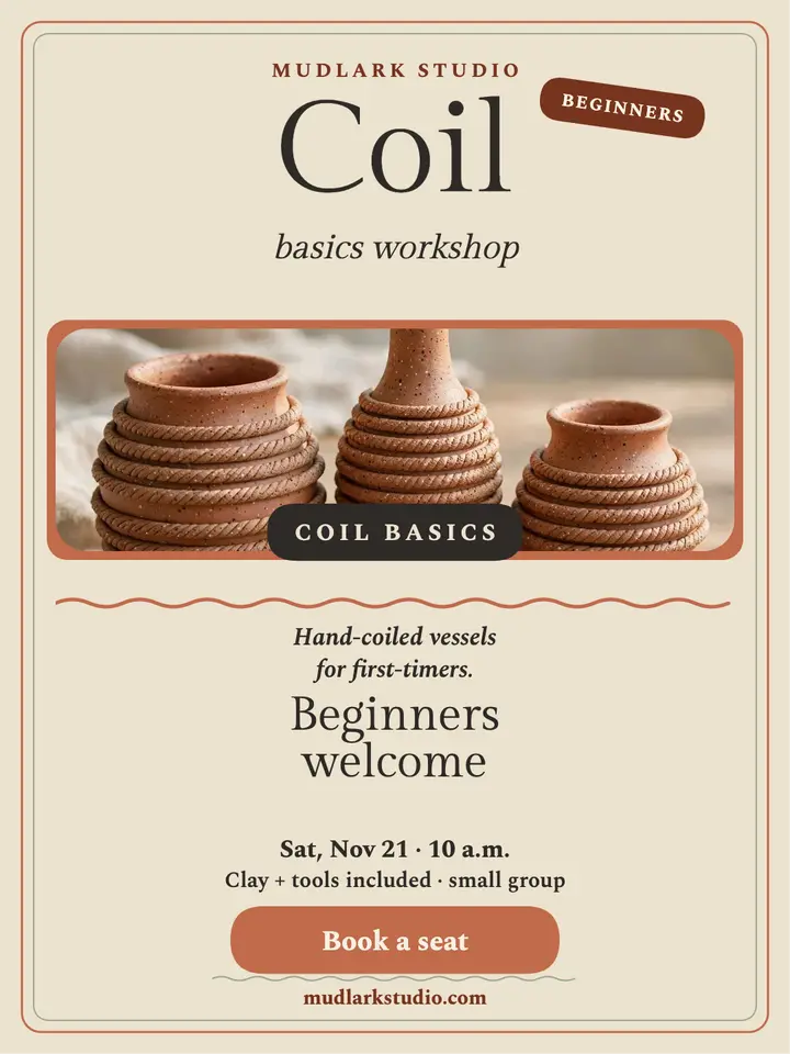 Mudlark Studio coil basics workshop portrait template