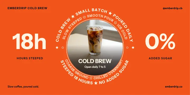Emberdrip cold brew orbiting rings post template