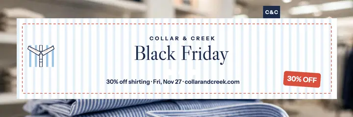Collar and Creek Black Friday header template