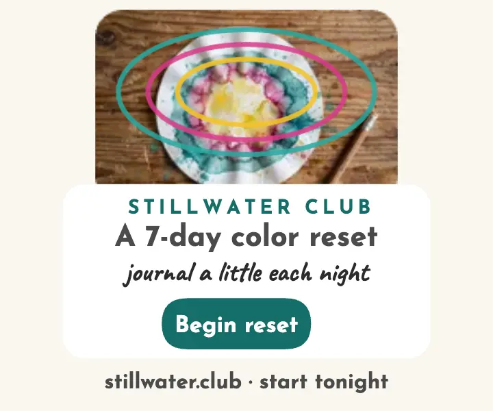 Stillwater Club color reset ritual ad template
