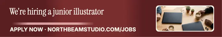 Northbeam Studio junior illustrator hiring cover template