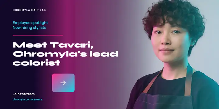 Chromyla colorist spotlight hiring post template