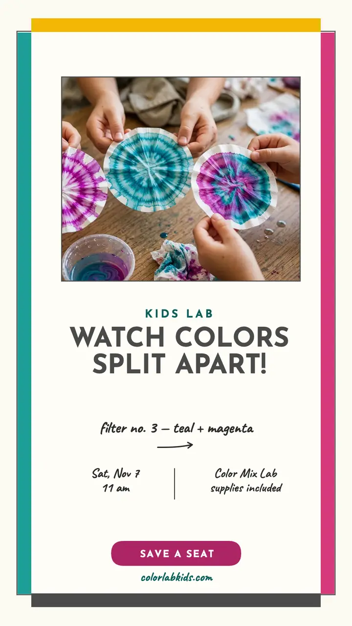 Colorlab Kids chromatography class story template