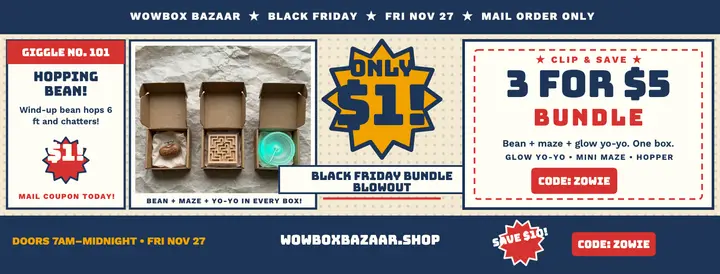 Wowbox Bazaar Black Friday comic cover template
