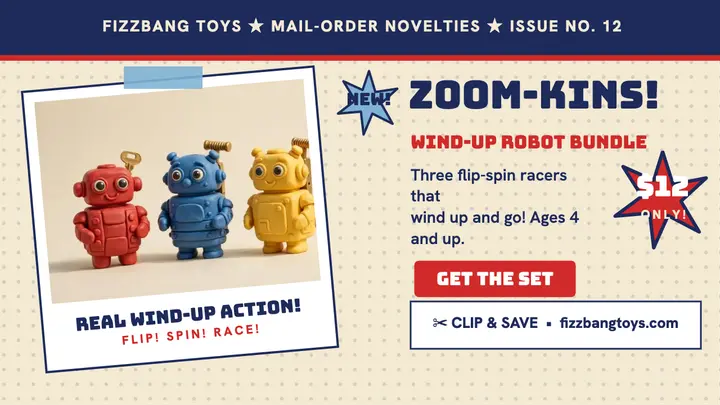 Fizzbang Zoom-Kins robot bundle thumbnail template