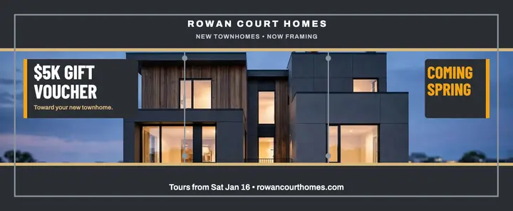 Rowan Court coming spring hoarding voucher: townhome gift voucher template