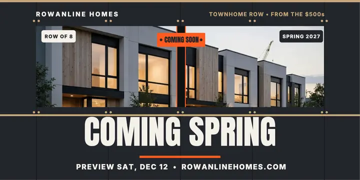 Rowanline coming spring townhome hoarding post template