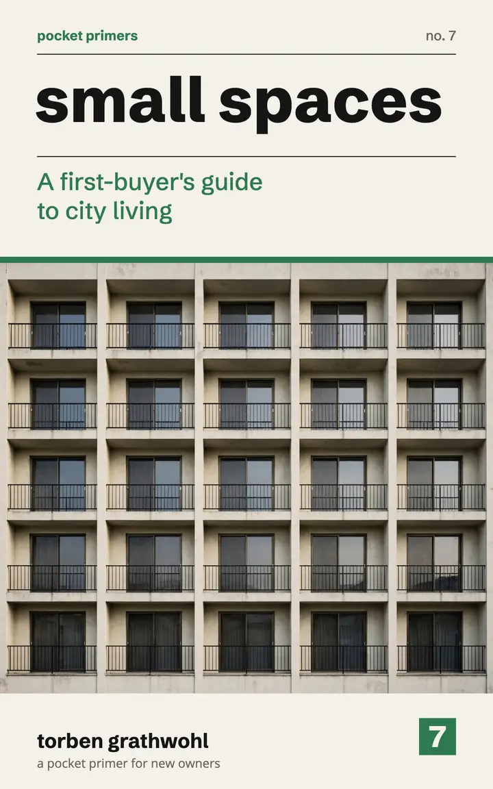 Small Spaces first-buyer's guide ebook cover template