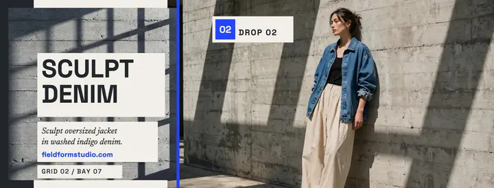 Fieldform Sculpt denim drop concrete cover template
