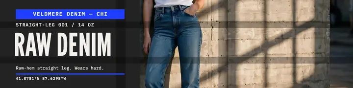 Veldmere Denim concrete loft banner template