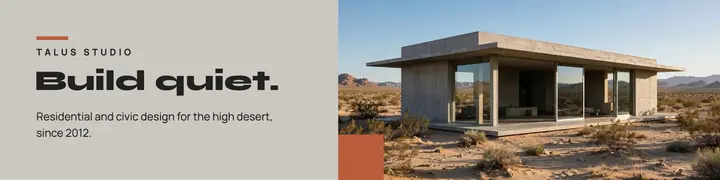 Concrete studio banner template