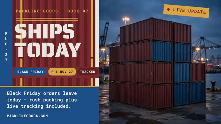 Packline Goods ships today thumbnail template