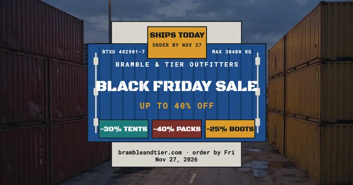 Bramble and Tier Black Friday shipping post template