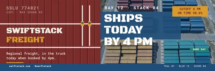 Swiftstack Freight same-day header template