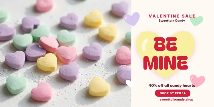 Sweettalk candy Valentine sale post template