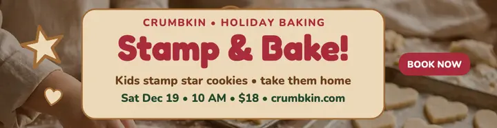Crumbkin kids cookie class billboard template