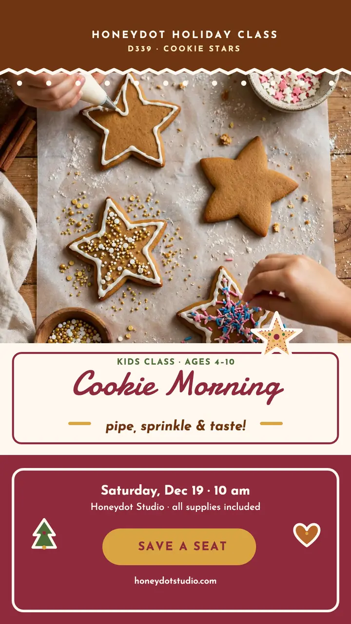 Honeydot cookie morning kids class story template