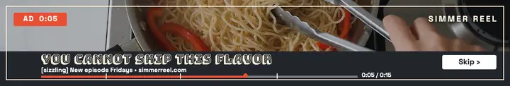 Simmer Reel cooking skip-ad cover template