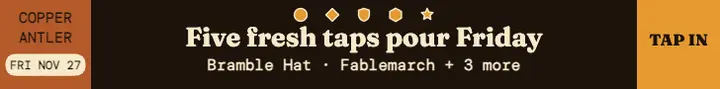 Copper Antler tap launch night leaderboard template