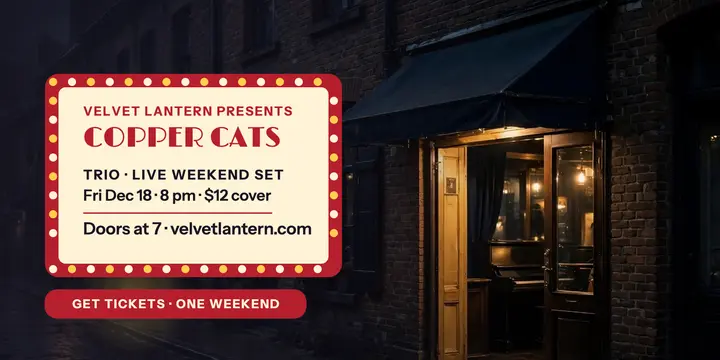 Velvet Lantern jazz weekend marquee post template