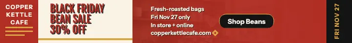 Copper Kettle Black Friday bean sale leaderboard template