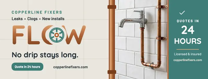 Copperline Fixers copper pipe cover template