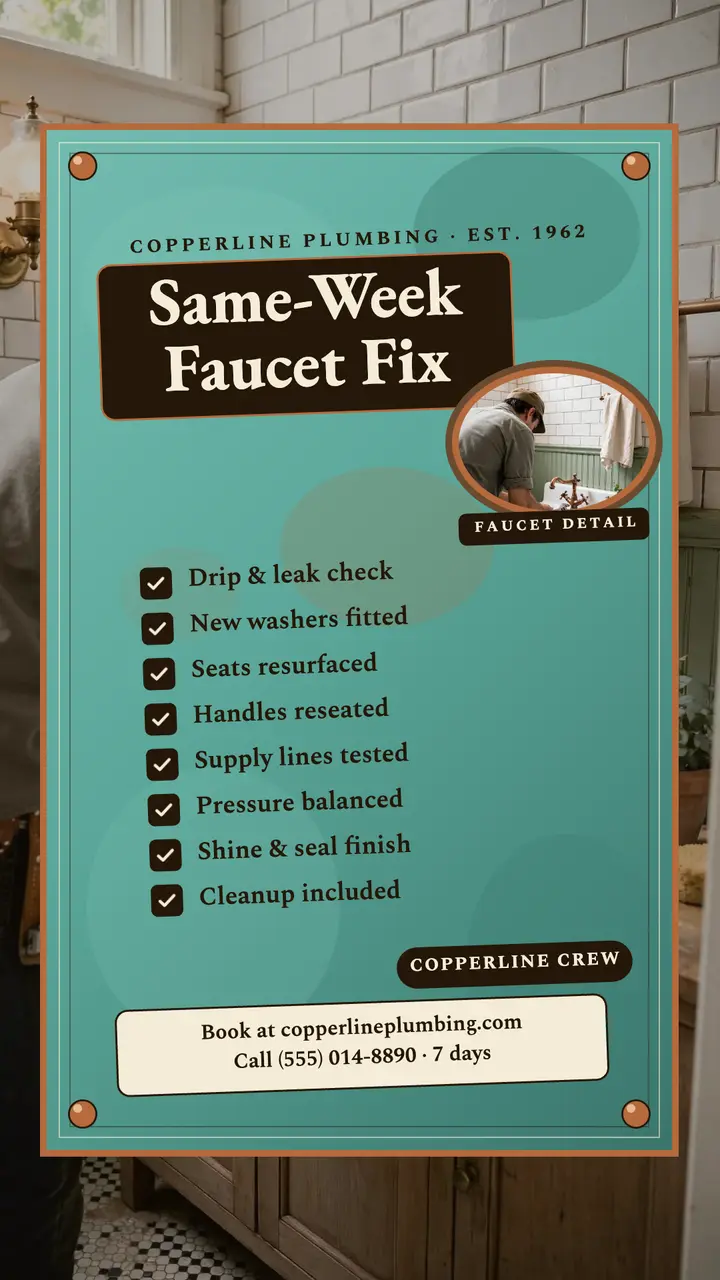 Copperline faucet checklist story template