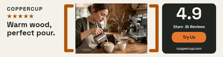 Coppercup stars review billboard template
