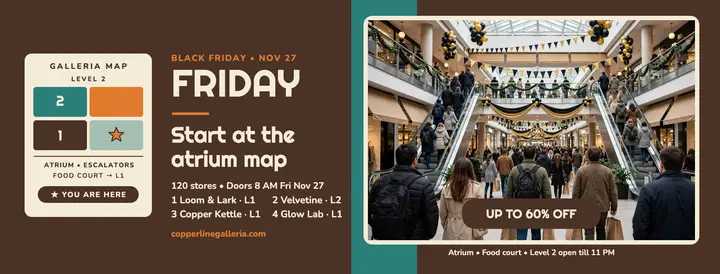 Copperline Galleria Black Friday map cover template