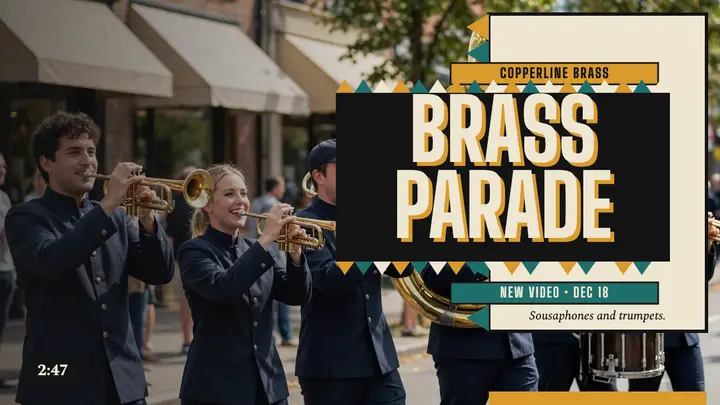 Copperline Brass parade thumbnail template