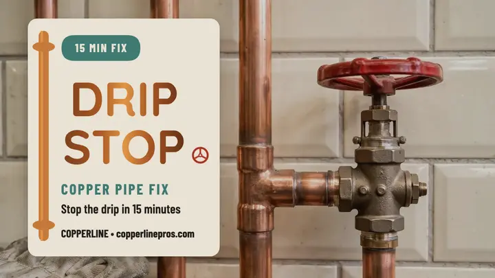 Copperline drip fix tutorial thumbnail template