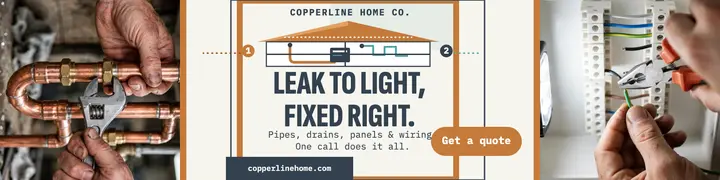 Copperline whole-home services banner template
