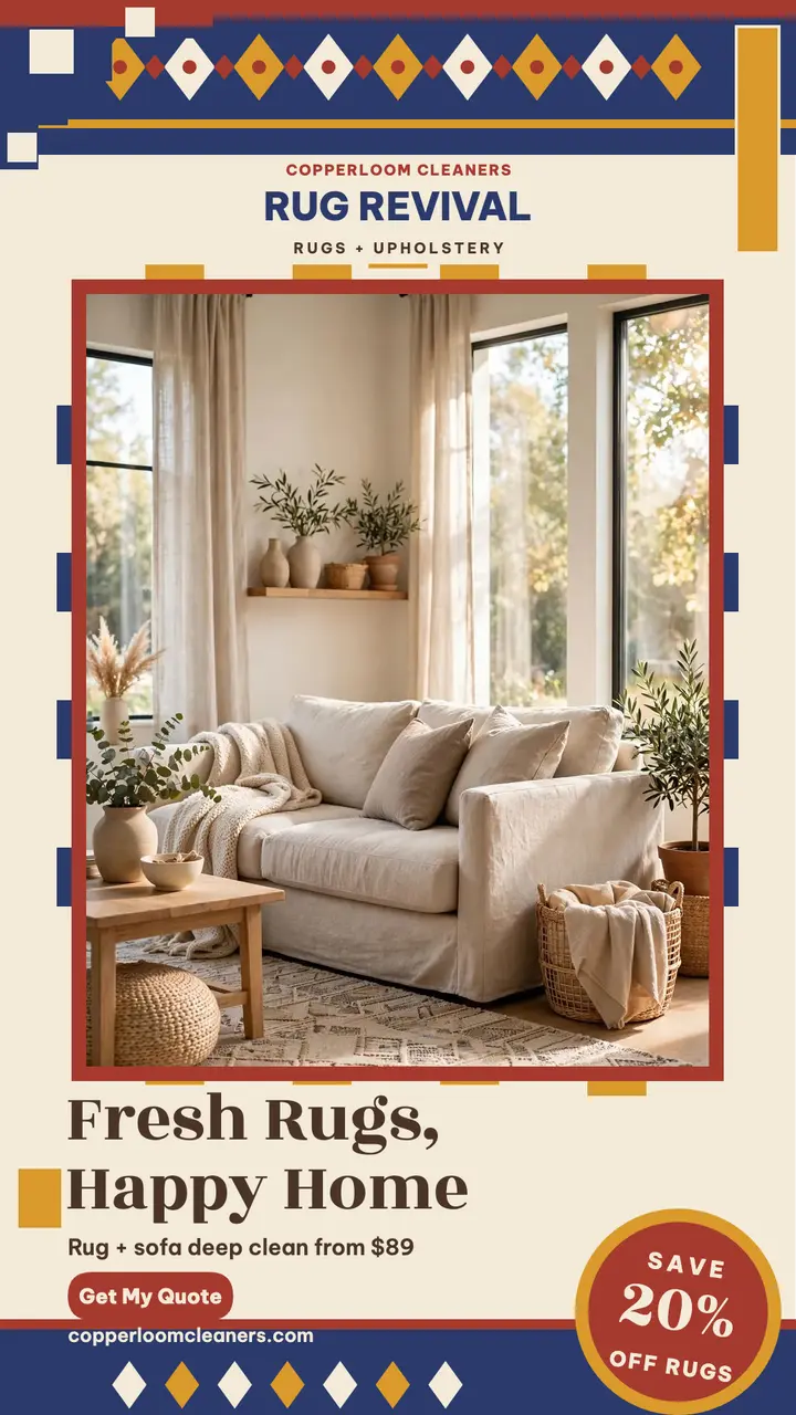 Copperloom rug clean kilim story template