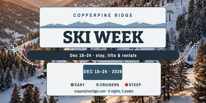 Copperpine Ridge Ski Week promo template