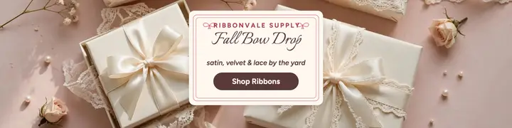 Ribbonvale Fall bow drop banner template