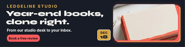 Ledgeline Studio year-end books billboard template