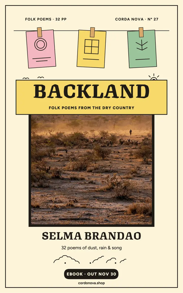 Corda Nova backland poems ebook cover template